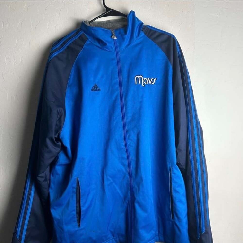 Adidas Dallas Mavericks Track Jacket Size M Vintage NBA Basketball
